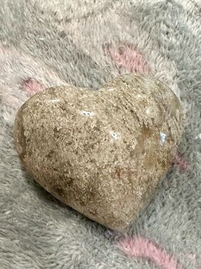 Earth Beige Polished Heart